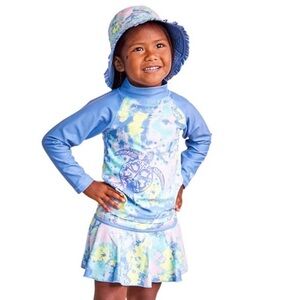 NWT UV Skinz Kids 3PC Swimwear Set with Reversible Set